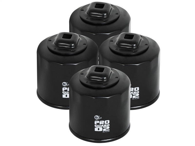 aFe Pro GUARD D2 Oil Filter 02-17 Nissan Cars L4/  04-17 Subaru Cars H4 (4 Pack)-thumbmail-1