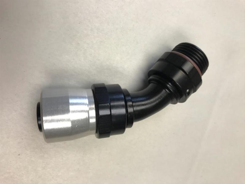 Fragola -12AN Male Rad. Fitting x 45 Degree Sport Crimp Hose End-thumbmail-1