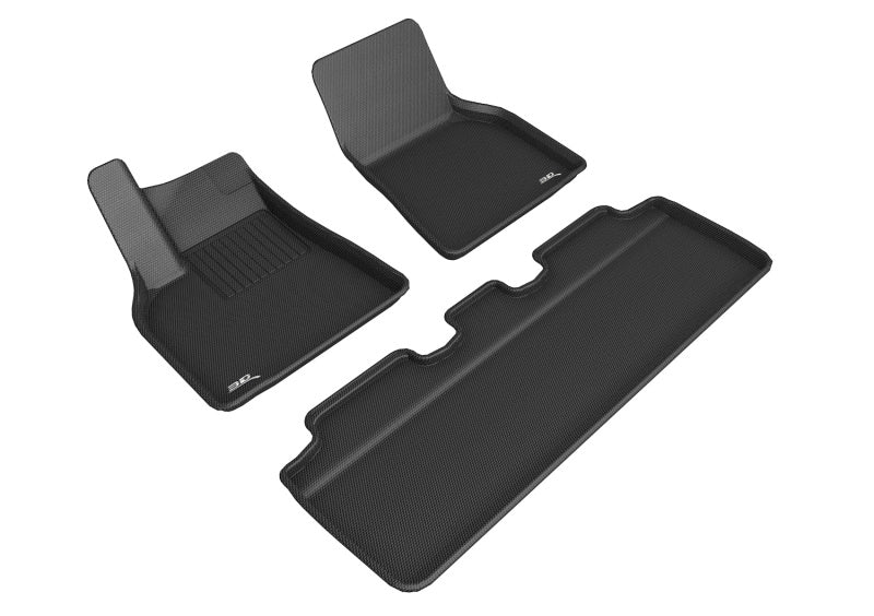 3D MAXpider 2020-2020 Tesla Model Y Kagu 1st Row Floormat - Black-thumbmail-2