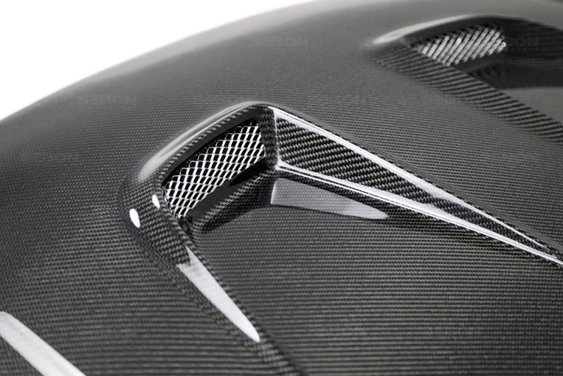 Seibon 2016-2017 Honda Civic Coupe/Sedan/Hatchback MR-Style Carbon Fiber Hood-thumbmail-6