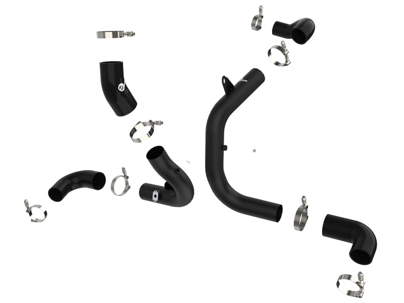 aFe BladeRunner 15-20 VW GTI (MKVII) L4-2.0L (t) Aluminum Hot and Cold Charge Pipe Kit Black-thumbmail-8