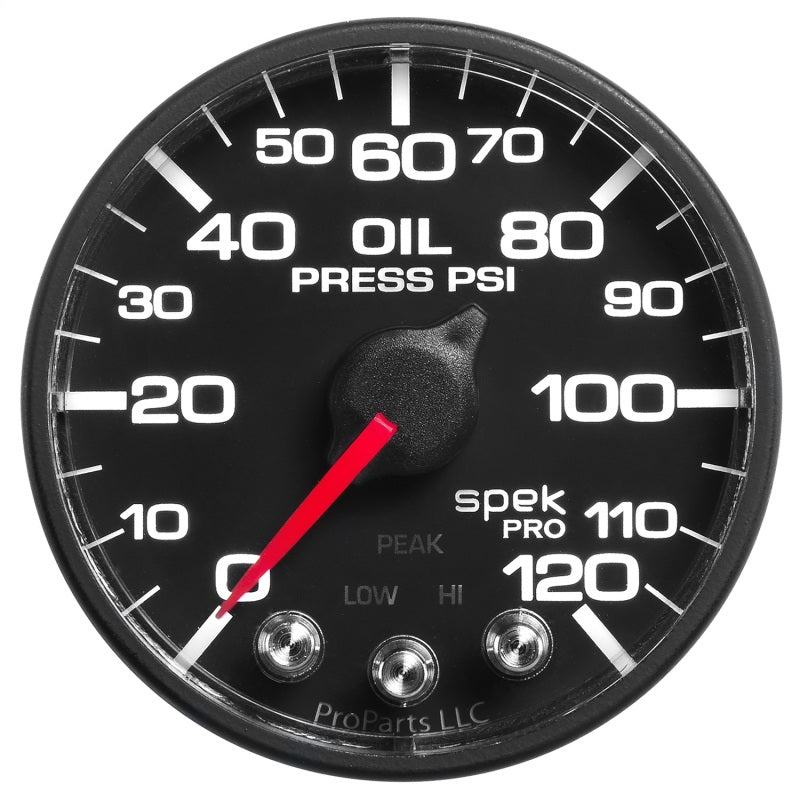 Autometer Spek-Pro - Nascar 2-1/16in Oil Press 0-120 psi Bfb Ecu-thumbmail-7