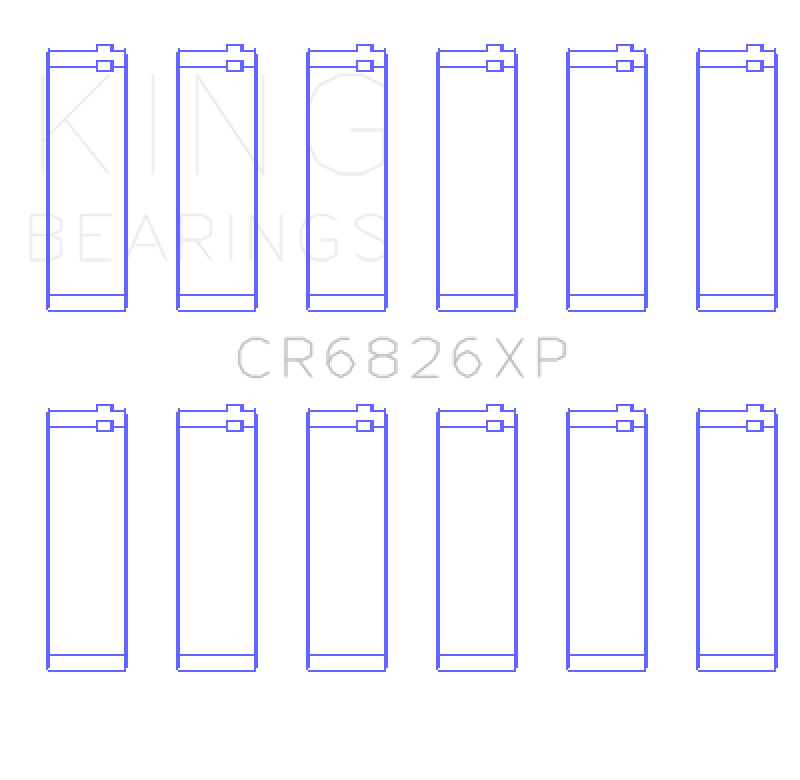 King For GM / Holden 3.6L LF4 / LFX / LGX (Size STD) Performance Rod Bearing Set-thumbmail-2