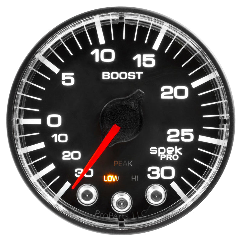 Autometer Spek-Pro 52.4mm 30inHG-30PSI Digital Stepper Motor Vac/Boost Gauge-thumbmail-3