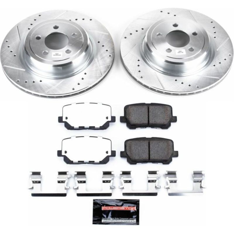 Power Stop 14-19 Dodge Charger Rear Z26 Street Warrior Brake Kit-thumbmail-1