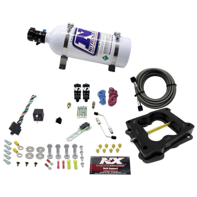 Nitrous Express Q-Jet/Holley Spread Bore Hitman Plus Nitrous Kit (50-200HP) w/5lb Bottle-thumbmail-2