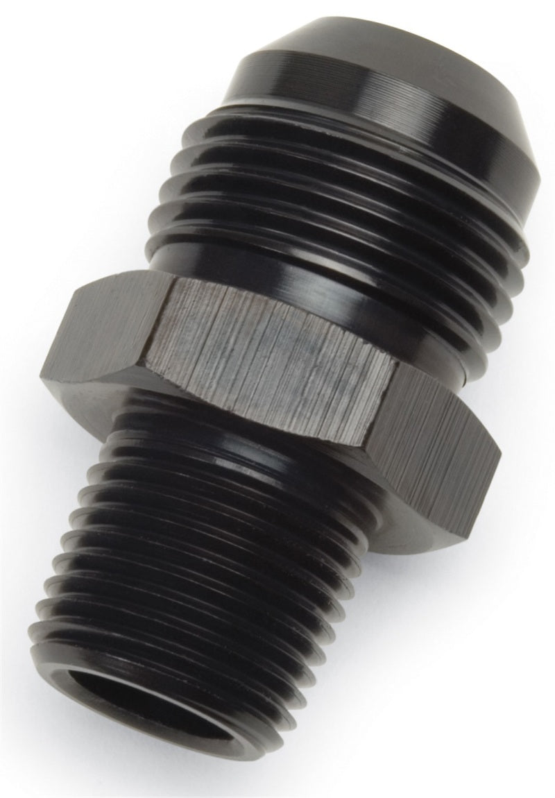 Russell Performance ADAPTER FITTING #6 AN MALE FLARE TO 1/2in NPT MALE BLK-thumbmail-4