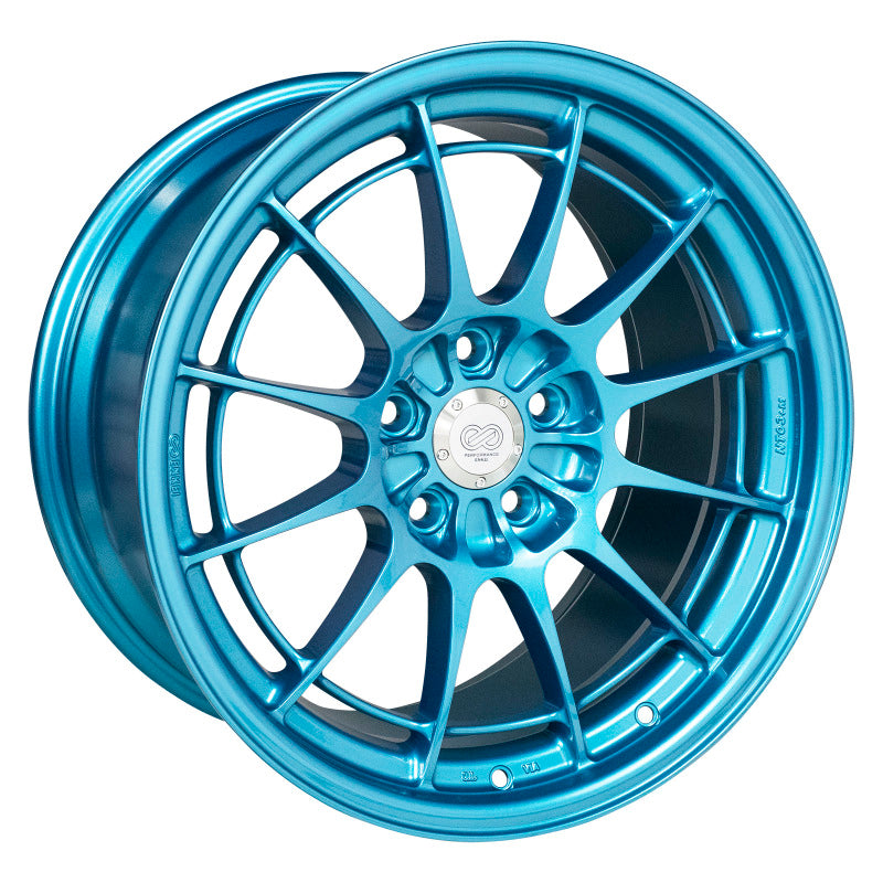 Enkei NT03+M 18x9.5 5x114.3 40mm Offset 72.6mm Bore Emerald Blue Wheel-thumbmail-2