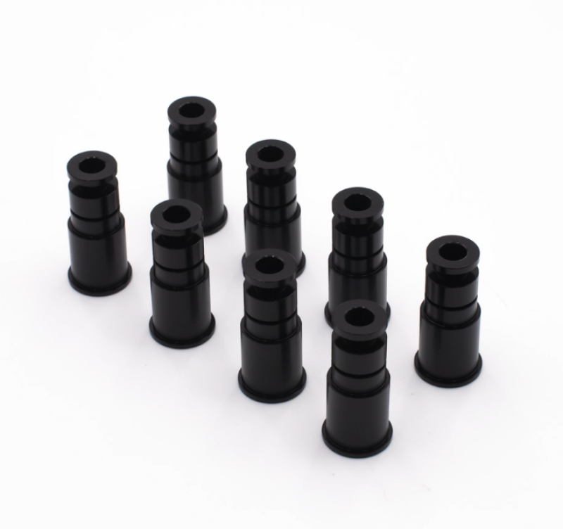 BLOX Racing 14mm Adapter Top (1in) w/Viton O-Ring & Retaining Clip (Set of 8)-thumbmail-1