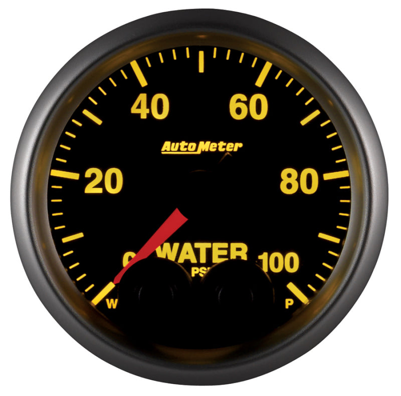 AutoMeter Gauge Water Press 2-1/16in. 100PSI Stepper Motor W/Peak & Warn Elite-thumbmail-6