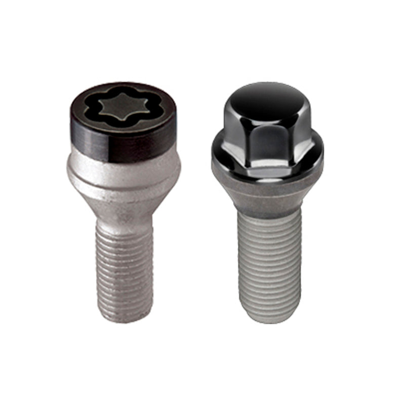 McGard 5 Lug Hex Install Kit w/Locks (Cone Seat Bolt) M12X1.25 / 17mm Hex / 25.6mm Shank L. - Black-thumbmail-3
