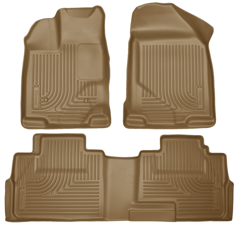 Husky Liners 07-13 Ford Edge / 07-13 Lincoln MKX Weatherbeater Tan Front & 2nd Seat Floor Liners-thumbmail-1