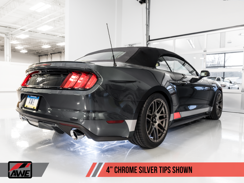 AWE Tuning S550 Mustang EcoBoost Axle-back Exhaust - Touring Edition (Chrome Silver Tips)-thumbmail-5
