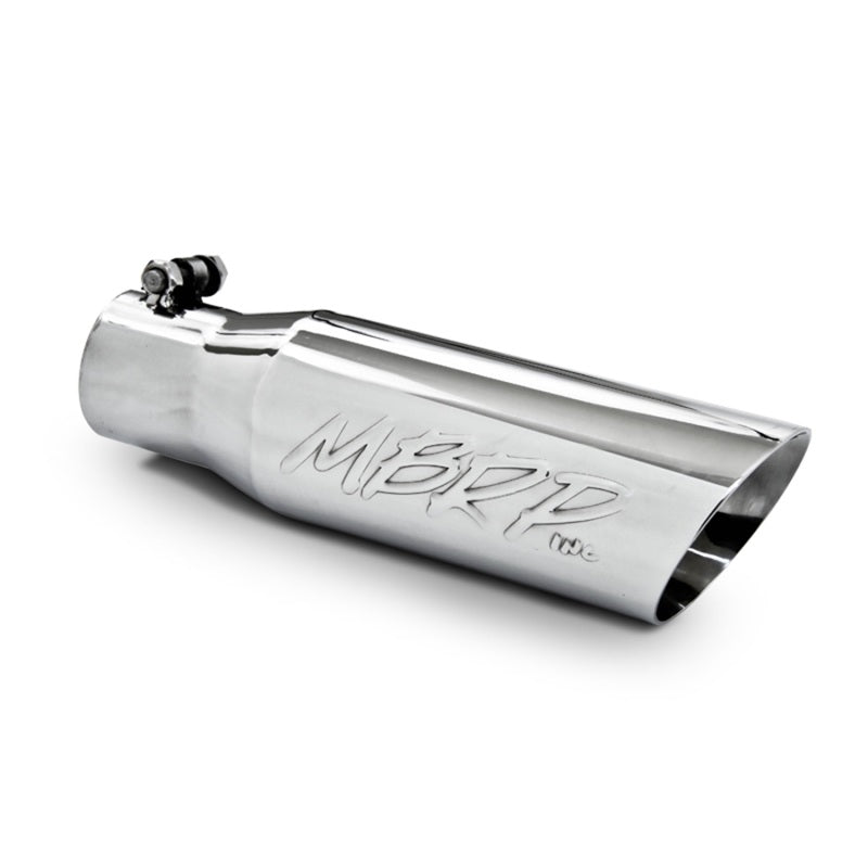 MBRP Universal Tip 3in O.D. Dual Wall Angled 2 inlet 12 length-thumbmail-3