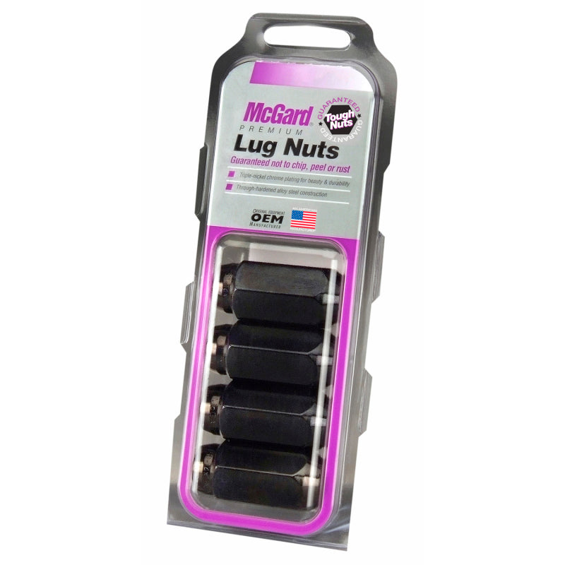 McGard Hex Lug Nut (Cone Seat) M14X1.5 / 13/16 Hex / 1.945in. Length (4-Pack) - Black-thumbmail-7