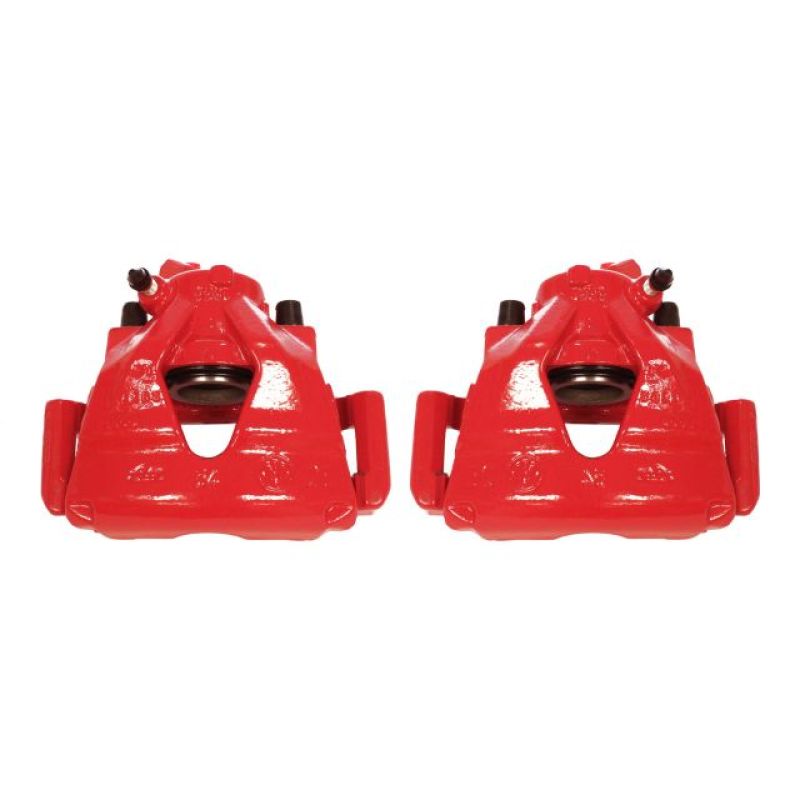 Power Stop 99-10 Volkswagen Beetle Front Red Calipers w/Brackets - Pair-thumbmail-1