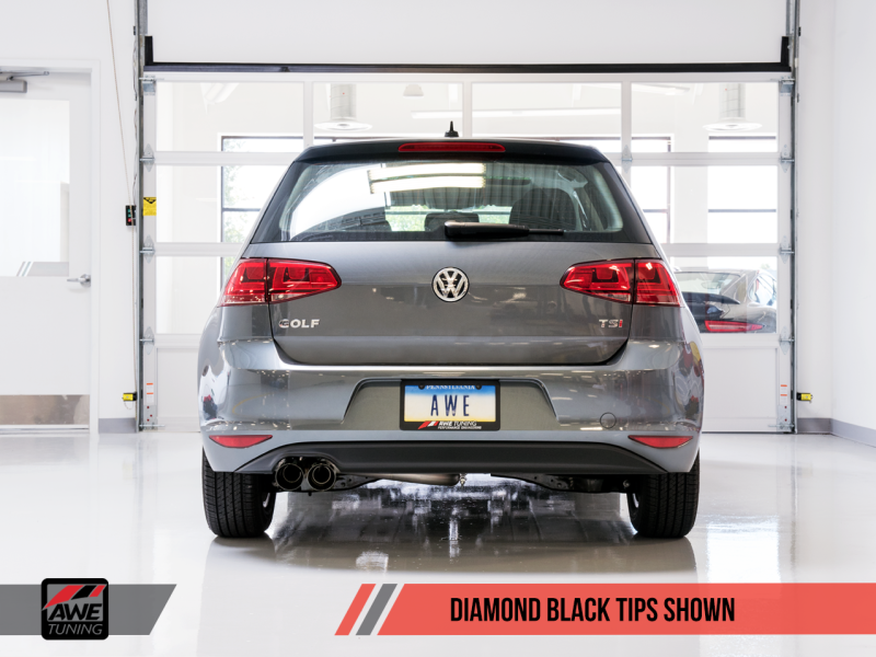 AWE Tuning VW MK7 Golf 1.8T Track Edition Exhaust w/Diamond Black Tips (90mm)-thumbmail-10