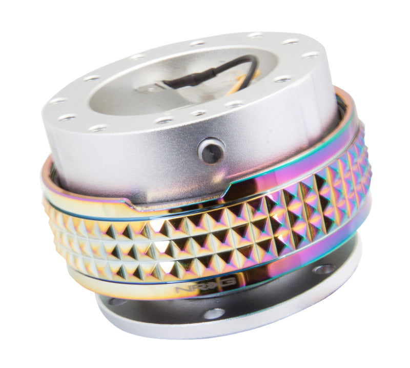 NRG Quick Release Kit - Pyramid Edition - Silver Body / Neochrome Pyramid Ring-thumbmail-2
