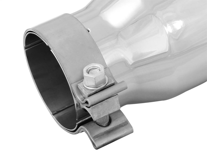 aFe MACH Force-Xp 3in Inlet x 4in Outlet x 9in Length 304 Stainless Steel Exhaust Tip Polished-thumbmail-7
