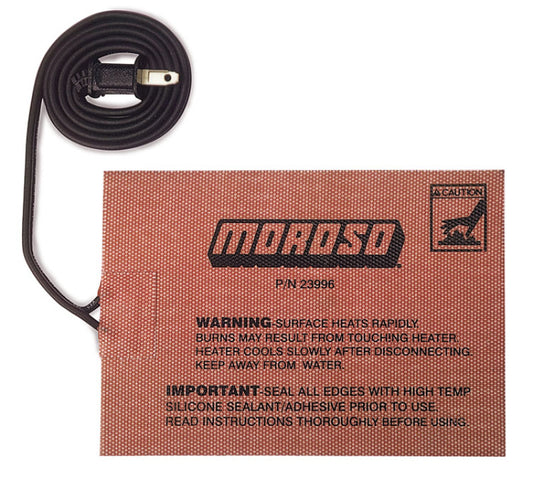 Moroso External Heating Pad - Self Adhesive - 5in x 7in - 400 Watts/110 Volt 36ft Cord