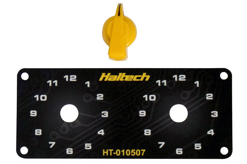 Haltech Dual Switch Panel w/Yellow Knob-thumbmail-2