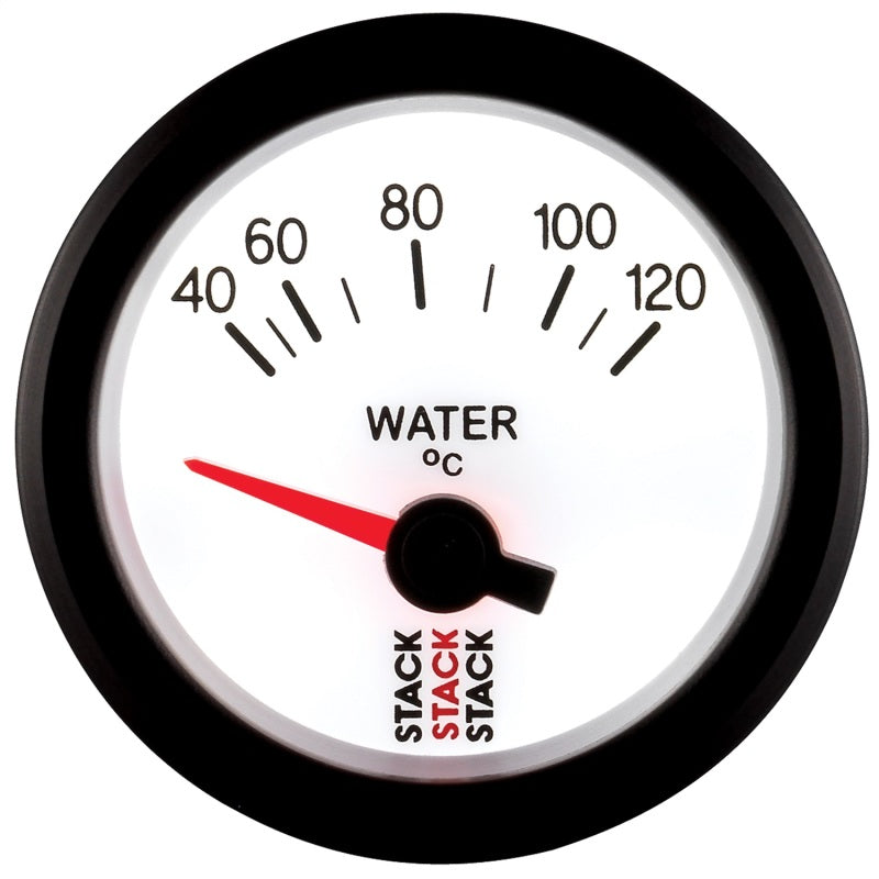 Autometer Stack 52mm 40-120 Deg C M10 Male Electric Water Temp Gauge - White-thumbmail-6