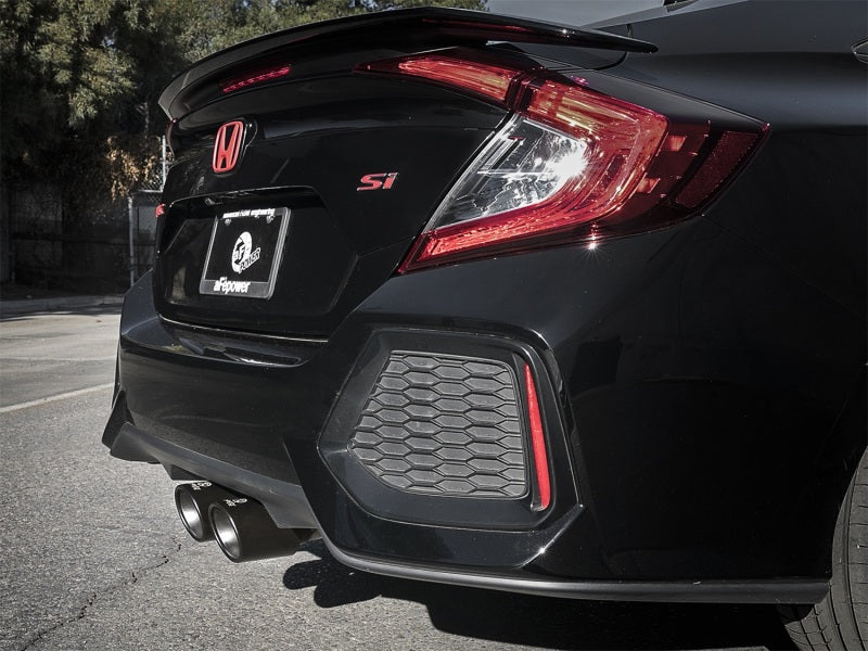 aFe Takeda 3in 304 SS Cat-Back Exhaust w/ Dual Center Black Tips 17+ Honda Civic Si (2dr) I4 1.5L-thumbmail-3