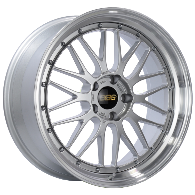 BBS LM 20x9 5x120 ET20 Diamond Silver Center Diamond Cut Lip Wheel -82mm PFS/Clip Required-thumbmail-2
