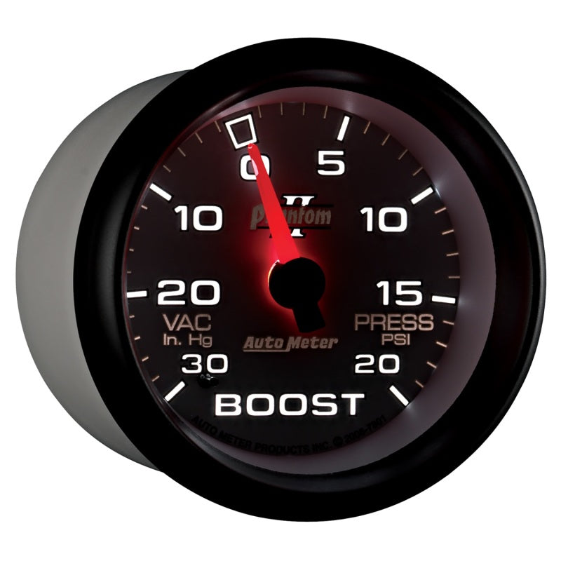 AutoMeter Gauge Vac/Boost 2-5/8in. 30Inhg-20PSI Mechanical Phantom II-thumbmail-5