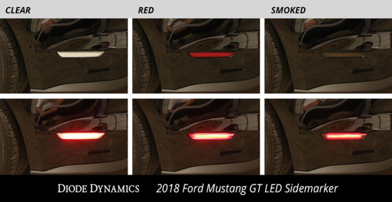 Diode Dynamics 15-21 Ford Mustang LED Sidemarkers Clear (set)-thumbmail-6