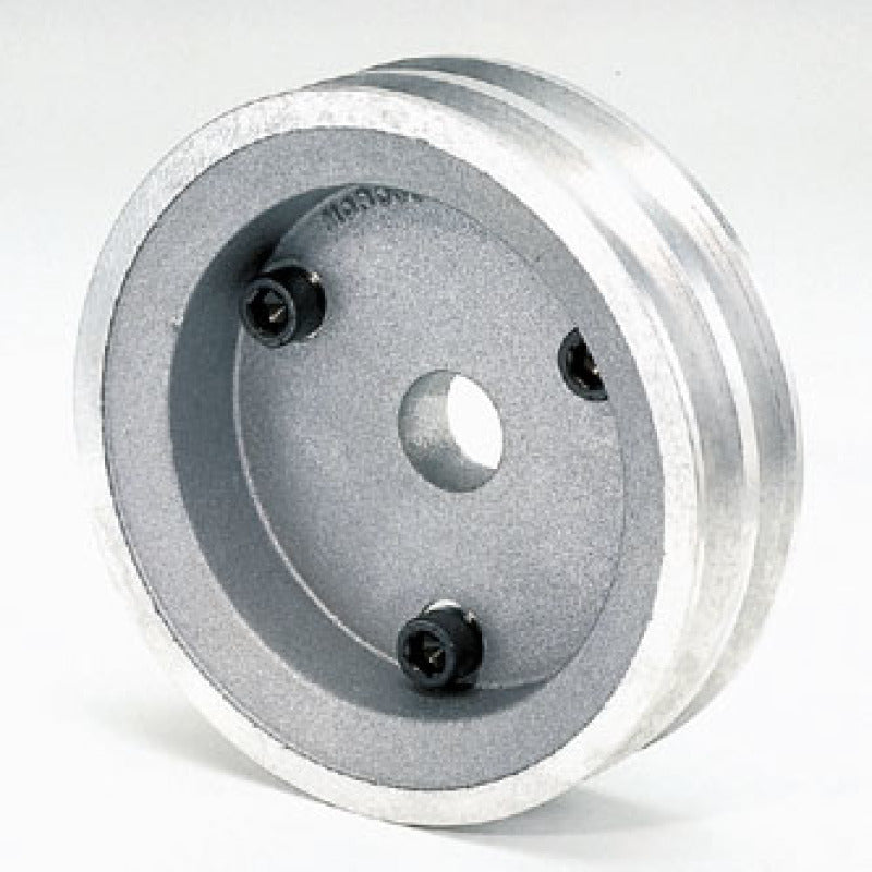 Moroso Chevrolet Small Block (w/Short Pump) Crankshaft Pulley - Double Groove - Cast Aluminum-thumbmail-1