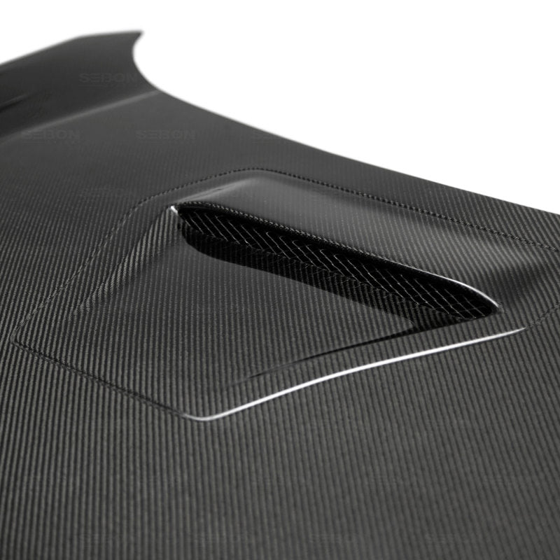 Seibon 17-20 Honda Civic Type-R (FK8) TSII Style Carbon Fiber Hood-thumbmail-7
