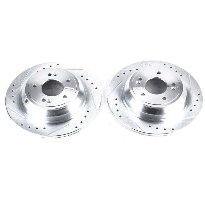 Power Stop 17-18 Genesis G80 Rear Evolution Drilled & Slotted Rotors - Pair-thumbmail-2
