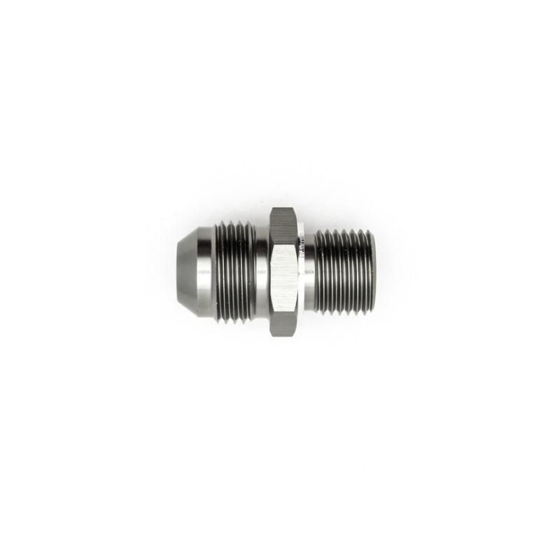 DeatschWerks 8AN Male Flare to M16 X 1.5 Male Metric Adapter (Incl Washer) - Anodized Matte Black-thumbmail-2