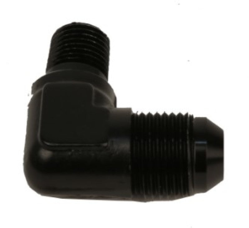Aeromotive Fitting Elbow 1/4in-MNPT to AN-08 90-Deg Black-thumbmail-3