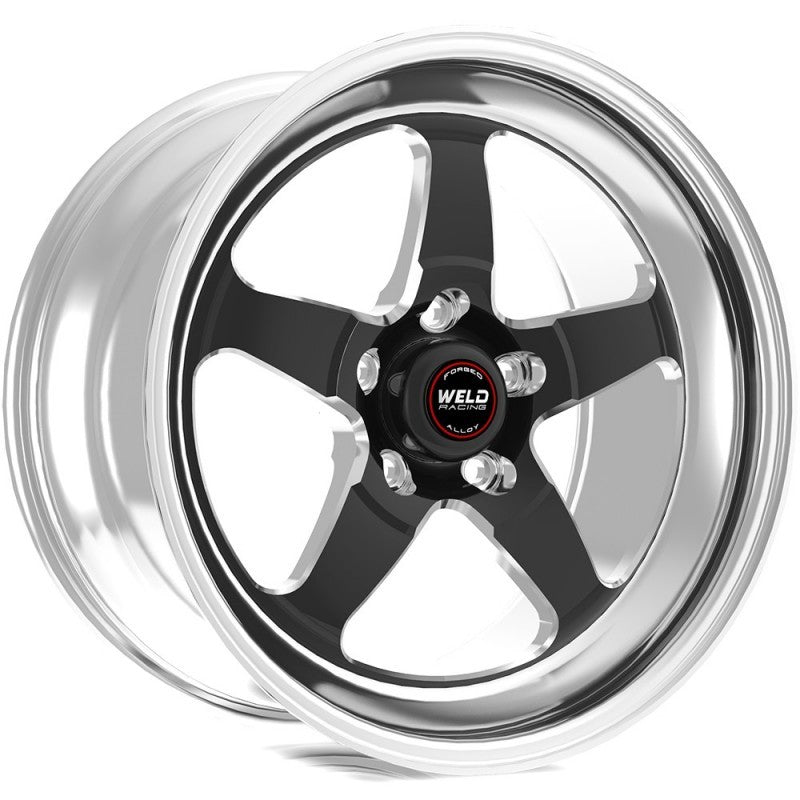 Weld S71 17x9 / 5x5 BP / 6.2in BS (30mm Offset) 3.18in ID Black Wheel (High Pad) -  Single Beadlock-thumbmail-1