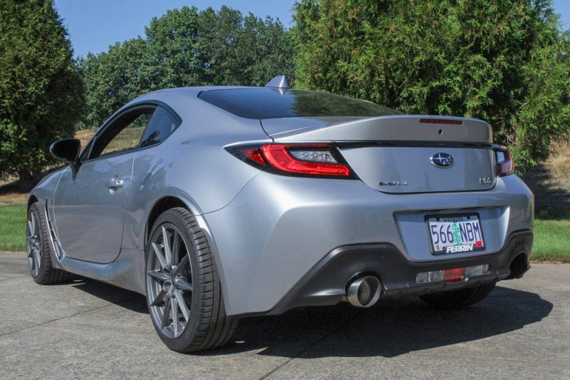 Perrin 2022 BRZ/GR86 Axle Back Exhaust SS (Single Side Exit w/Helmholtz Chamber)-thumbmail-17
