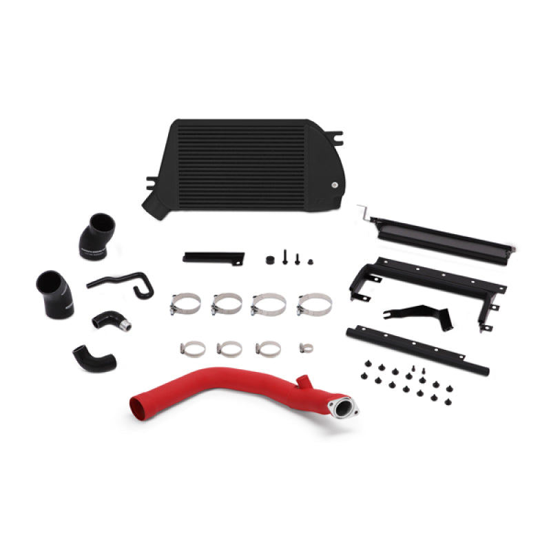 Mishimoto 2015 Subaru WRX Top-Mount Intercooler Kit - Powder Coated Black & Wrinkle Red Pipes-thumbmail-3