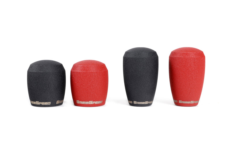 GrimmSpeed Stubby Shift Knob Stainless Steel Red - M12x1.25-thumbmail-6