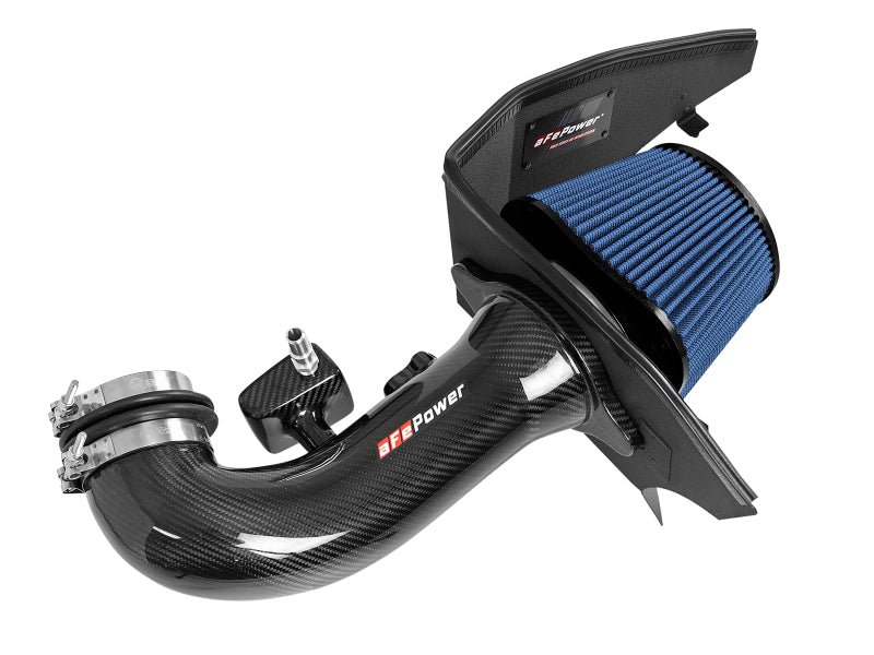 aFe 19-20 GM Trucks 5.3L/6.2L Track Series Carbon Fiber Cold Air Intake System With Pro 5R Filters-thumbmail-16