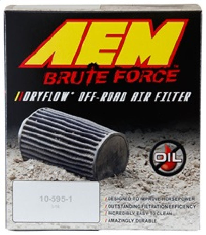 AEM Dryflow Conical Air Filter 6in Base OD x 3.5in Flange ID x 5.25in Height-thumbmail-9