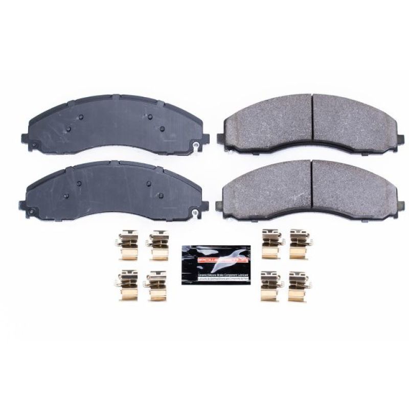 Power Stop 17-19 Ford F-450 Super Duty Front Z23 Evolution Sport Brake Pads w/Hardware-thumbmail-1