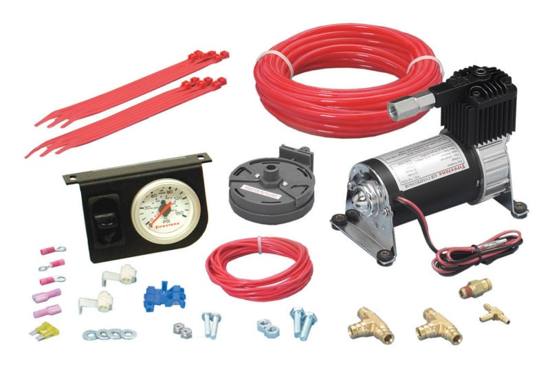 Firestone Level Command II Standard Duty Single Analog Air Compressor System Kit (WR17602158)-thumbmail-2