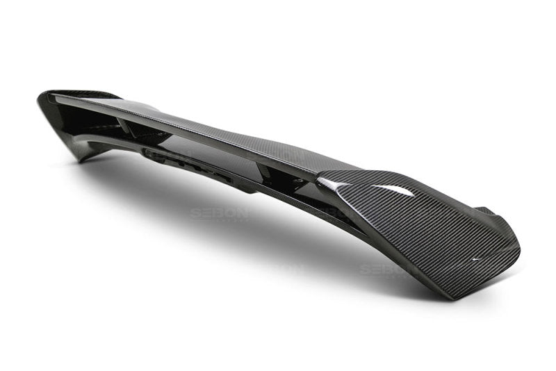 Seibon 2015-2017 Ford Focus ST/RS Hatchback Carbon Fiber Rear Spoiler (3rd Brake Light Not Included)-thumbmail-6