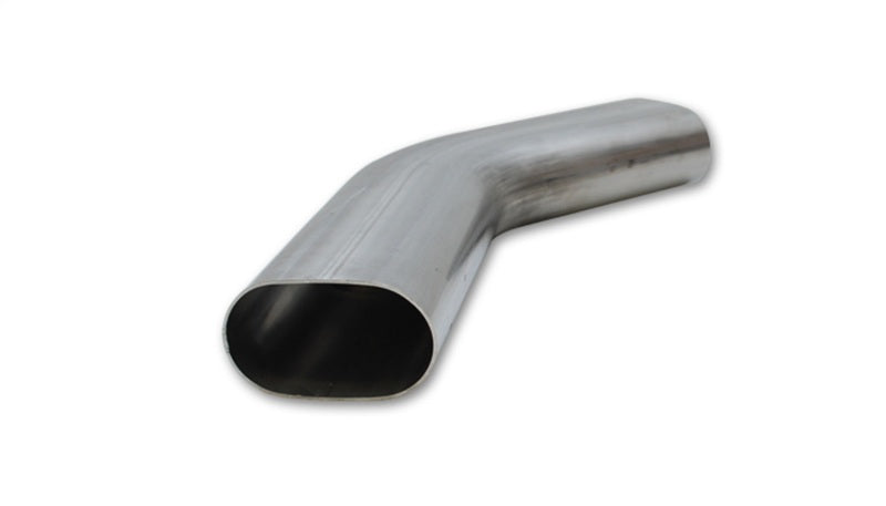 Vibrant 3in Oval (Nominal Size) T304 SS 45 deg Mandrel Bend 6in x 6in leg lengths-thumbmail-2