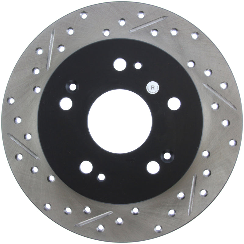 StopTech 06-09 Honda Civic Ex/Si Slotted & Drilled Right Rear Rotor-thumbmail-12