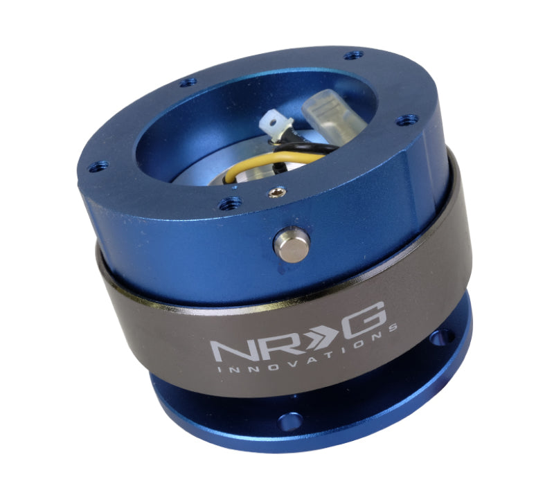 NRG Quick Release Gen 2.0 - Blue Body / Titanium Chrome Ring (5 Hole Base 5 Hole Top)-thumbmail-2