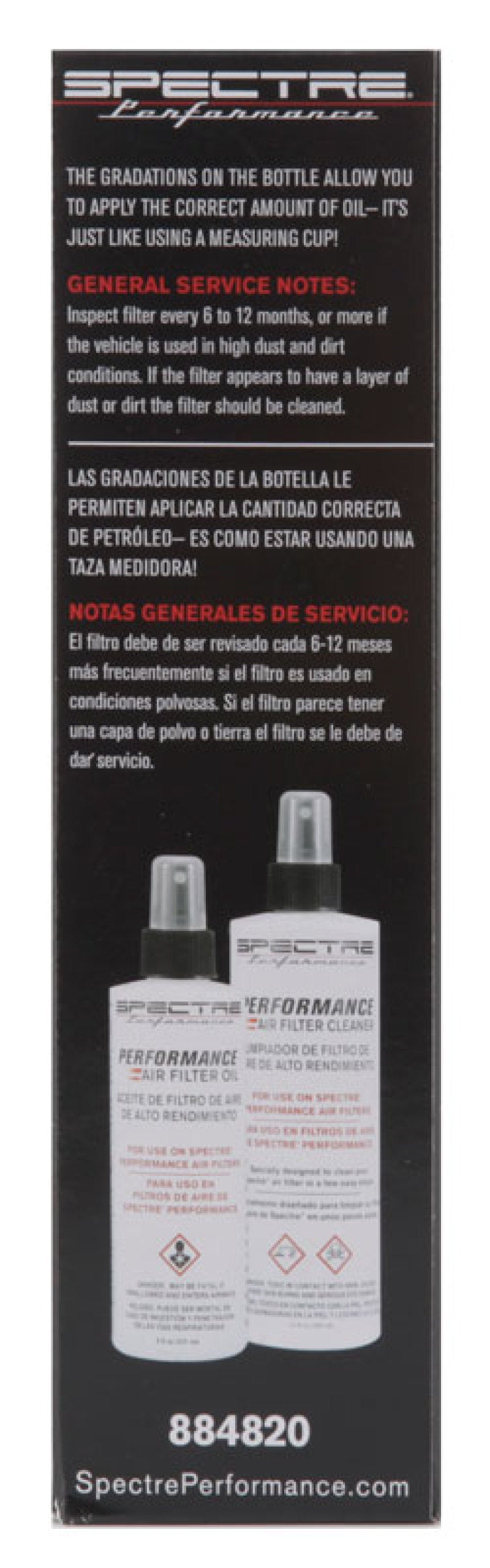 Spectre Accucharge Kit for HPR Filters - Clear-thumbmail-11
