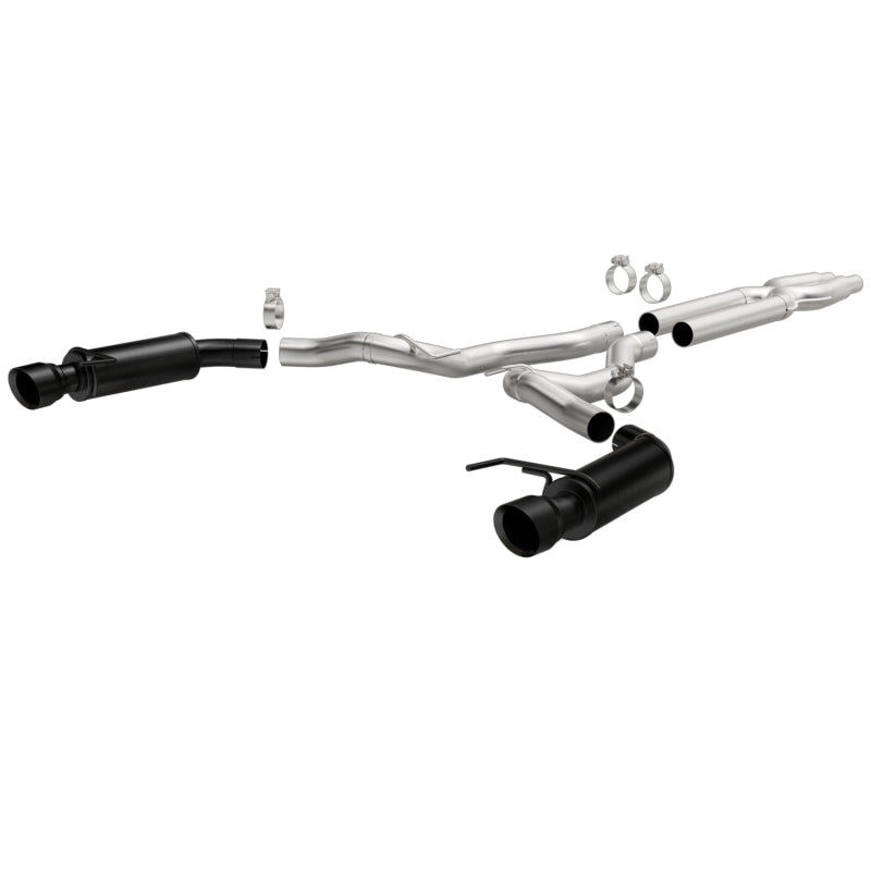 MagnaFlow Cat-Back 15-16 Ford Mustang 5.0L V8 Competition SS 3in Dual Split Rear 4.5in Black Tips-thumbmail-2
