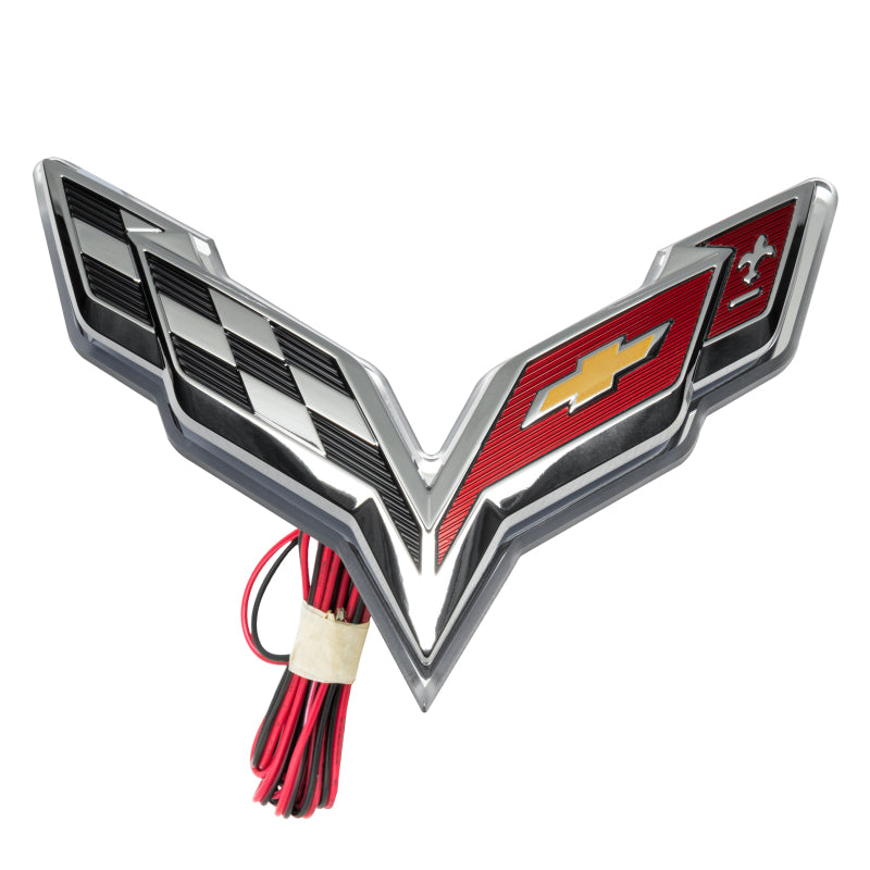 Oracle Corvette C7 Rear Illuminated Emblem - Dual Intensity - Pink-thumbmail-2